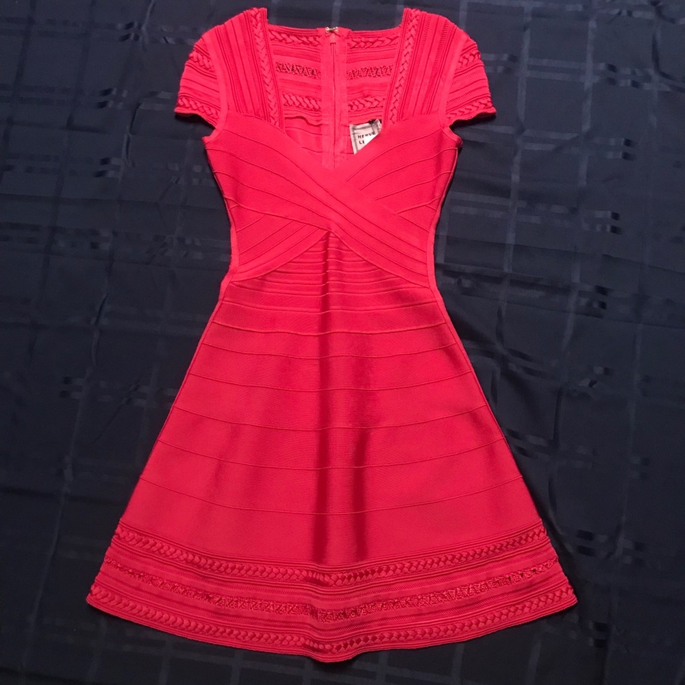 Herve Leger A-Line Cara Dress